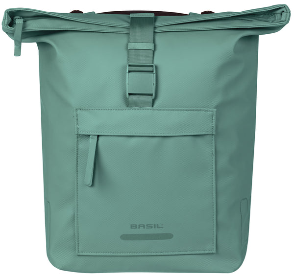 Dubbele fietstas Basil Brooklyn MIK 41L 14 x 30 x 37 cm - groen