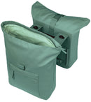 Dubbele fietstas Basil Brooklyn MIK 41L 14 x 30 x 37 cm - groen