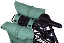 Dubbele fietstas Basil Brooklyn MIK 41L 14 x 30 x 37 cm - groen