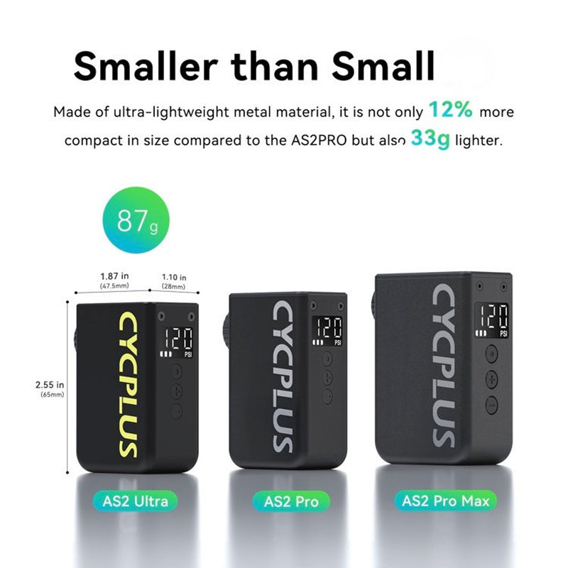 Elektrische accupomp Cycplus AS2 Ultra - zwart