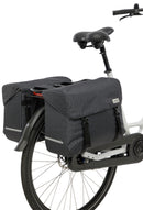 Dubbele fietstas New Looxs Mondi Joy Double - 38 liter - 39 x 18 x 32 cm (2x) - Nima Black