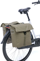 Dubbele fietstas New Looxs Leeds Double - 38 liter - 33 x 18 x 38 cm (2x) - Taupe