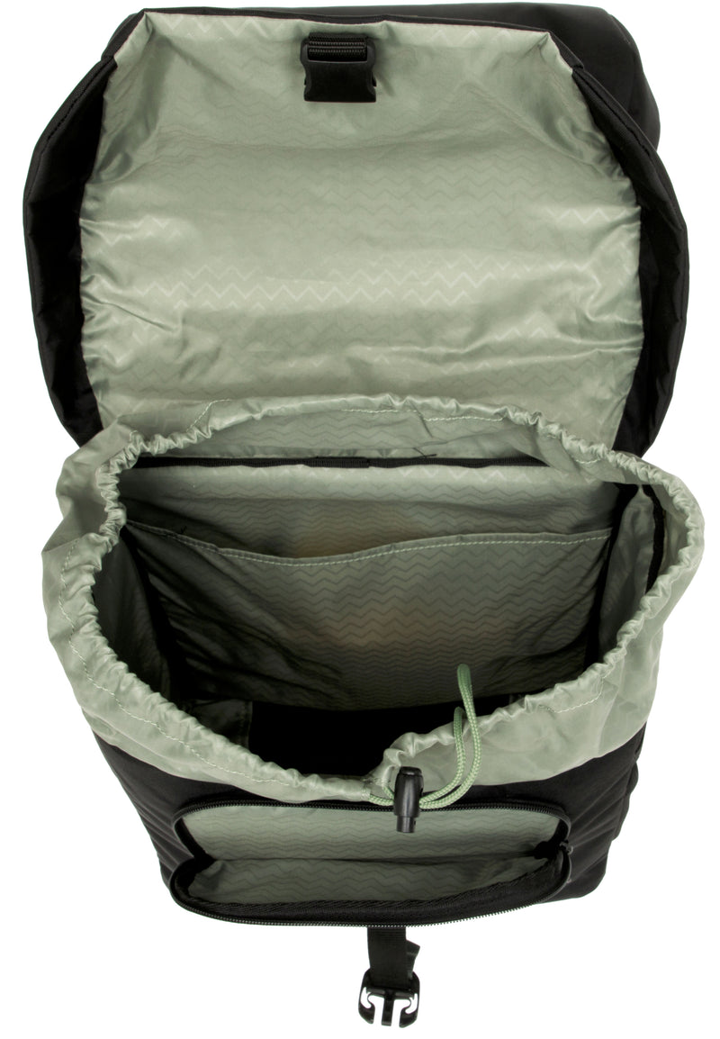 Dubbele fietstas New Looxs Vigo Double - 40 liter - 30 x 19 x 40 cm (2x) - Black-Green