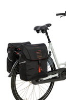 Dubbele fietstas New Looxs Vigo Double MIK 2.0 - 40 liter - 30 x 19 x 40 cm (2x) - Black-Orange
