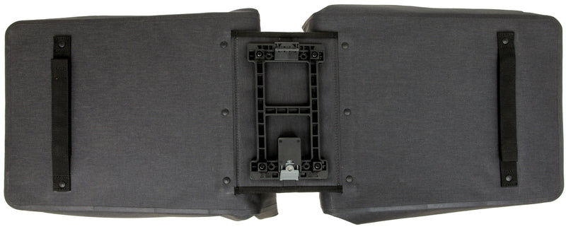 Dubbele fietstas New Looxs Hamar Double MIK 2.0 - 38 liter - 32 x 16 x 40 cm (2x) - Anthracite