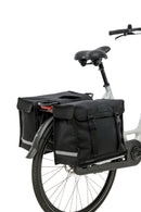 Dubbele fietstas New Looxs Canvas Deluxe - 46 liter - 39 x 18 x 33 cm (2x) - Black