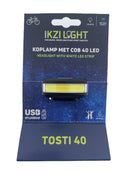 Koplamp IkziLight Tosti 40 COB led, USB-oplaadbaar