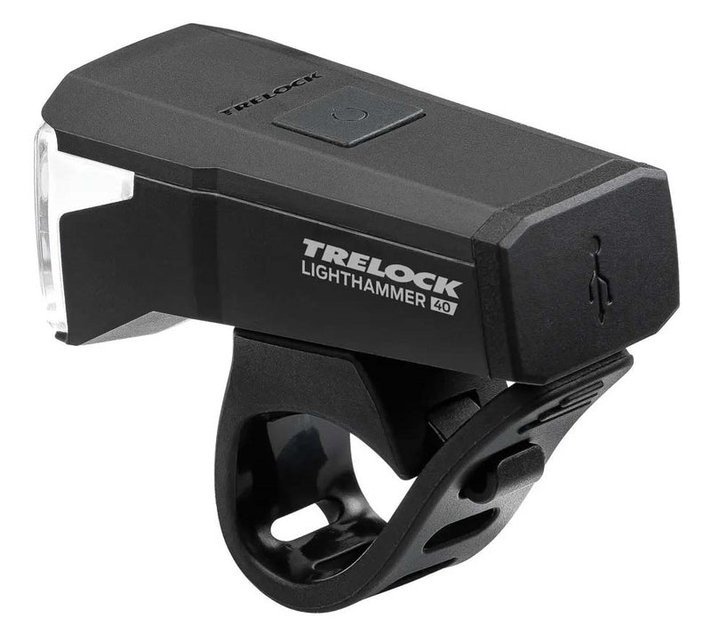 Koplamp Trelock LS 440 lighthammer 40 lux USB - zwart