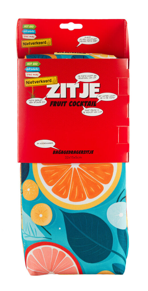 NietVerkeerd Actie pakket  Zit je lekker  - Fruit Cocktail - Zitje + Rugsteun + Rugsteunkussen