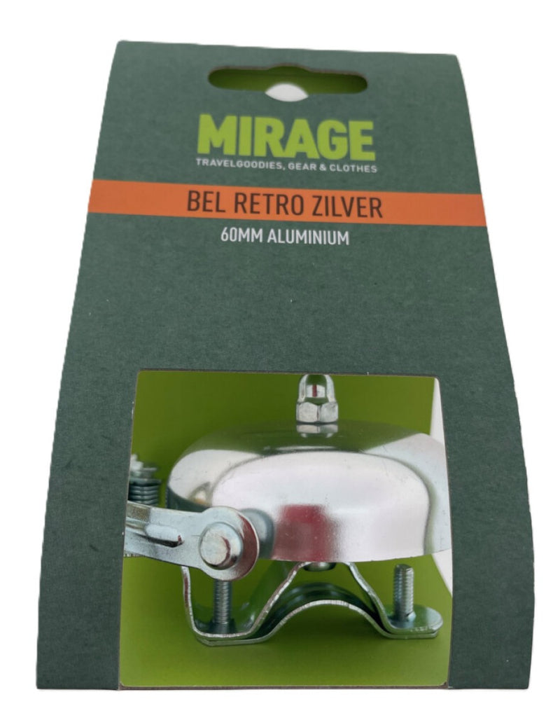 Mirage Fietsbel Retro Classic - 60 mm - zilver