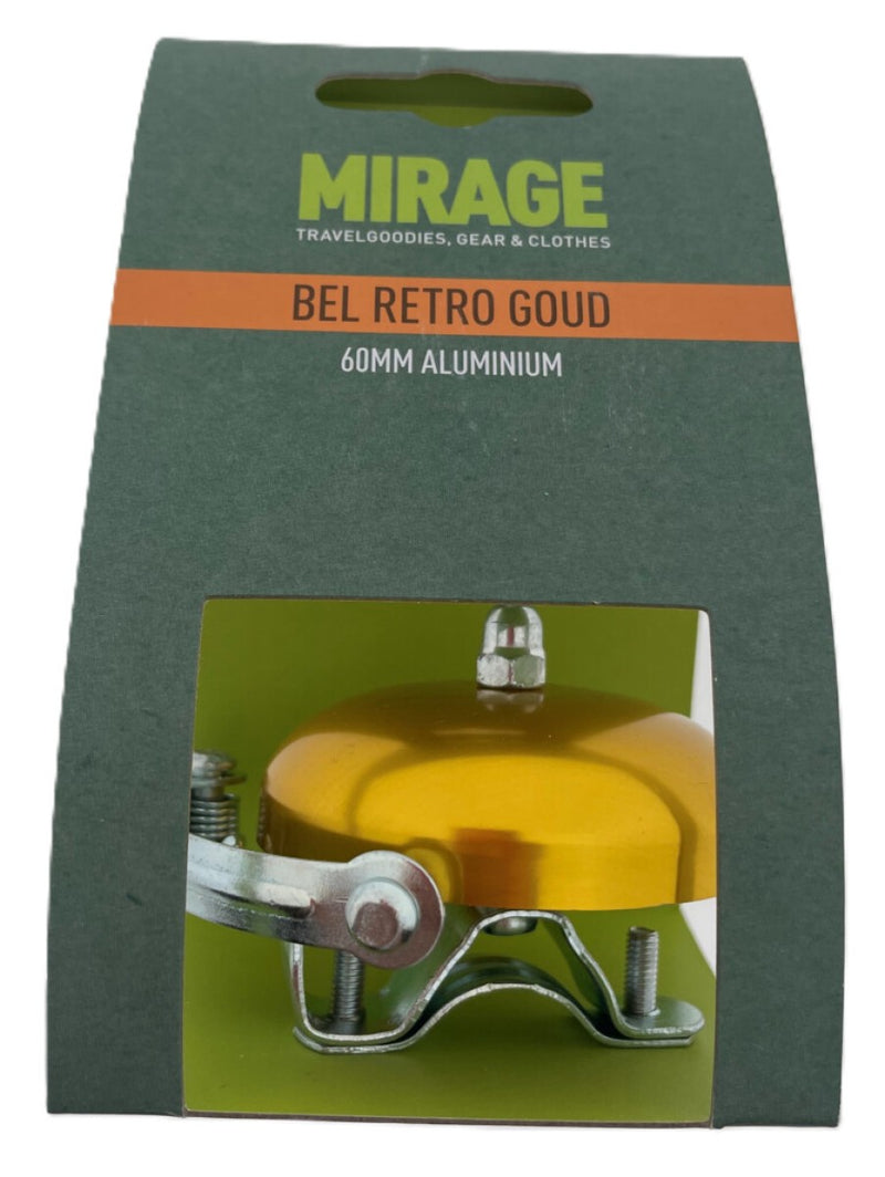 Mirage Fietsbel Retro Classic - 60 mm - goud