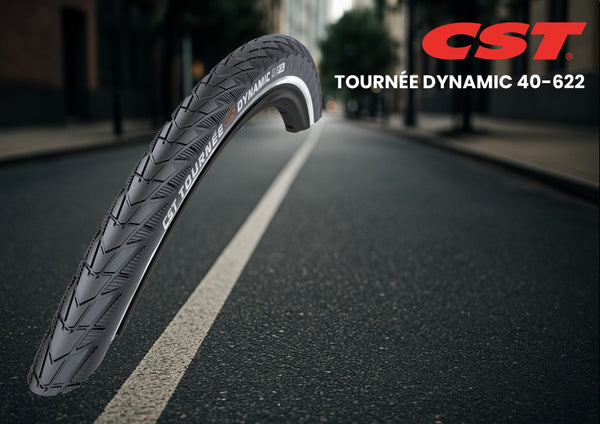 Buitenband CST Tournée 45 Dynamic 28 x 1.50" / 40-622 mm - zwart met reflectie