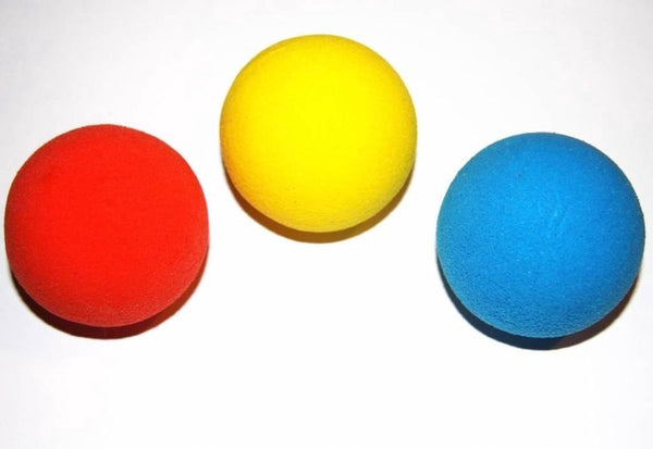 Zachte bal rood geel blauw tennisbal 24 stuks voordeelverpakking