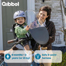 Kinderzitje voor Qibbel Air - Midnight Black - inclusief stuurpenadapter voor geïntegreerde kabels