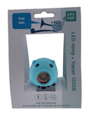 LED-lamp PexKids varken met toeter USB-oplaadbaar - blauw