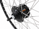 Achterwiel 28" aluminium ZAC 2000 velg zwart/zilver - Shimano SG-C6001-8R Nexus 8 naaf en RVS spake