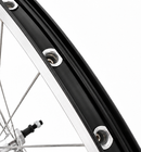 Achterwiel 28'' aluminium ZAC 2000 zwart geslepen velg - Freewheel - vaste as