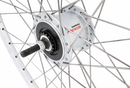 Voorwiel 28 x 1/4'' aluminium ZAC 2000 velg - Shimano DH-C6000-3N naafdynamo - rollerbrake - zilver