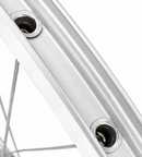 Voorwiel 28 x 1/4'' aluminium ZAC 2000 velg - Shimano DH-C3000-3N naafdynamo - velgrem - zilver