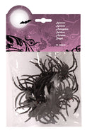 6 zak met 12 spinnen zwart 74466