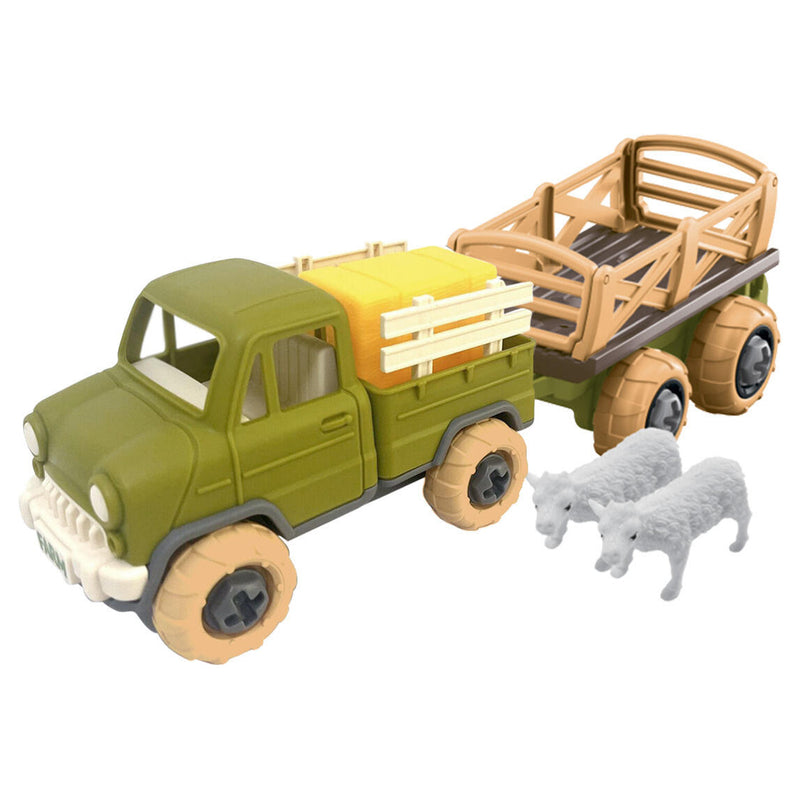 Tractor met Aanhanger Bruine Kar