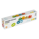 Houten Stapelpuzzel met Vormen, 9dlg.