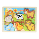 Houten Vormenpuzzel Boerderij - 6dlg.