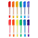 Set van Mini Gelpennen Glitter en Fluor - 12st.