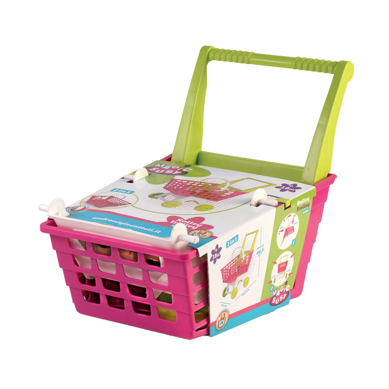 Winkelwagen Roze/Groen