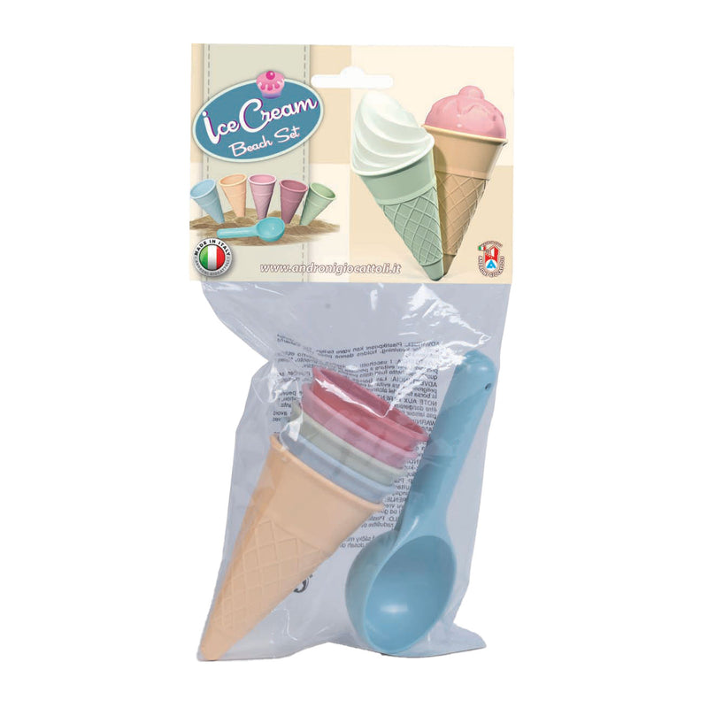 Strandset Ice Cream pastel 6-delig