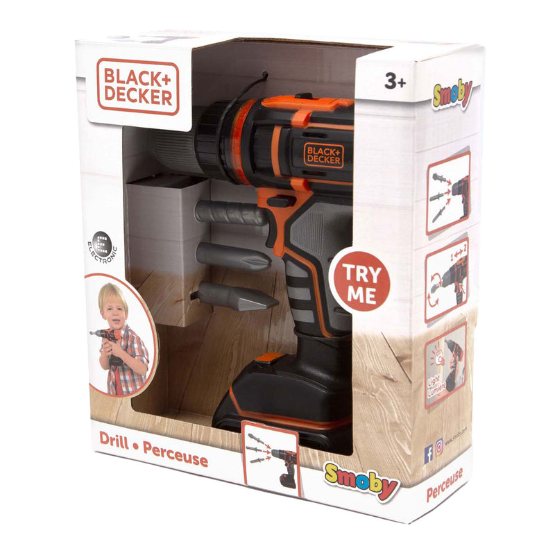 Smoby Black & Decker Boor met 3 Bitjes
