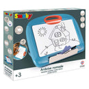 Smoby Reis Tekenbord met Stift en 4 Kleurplaat