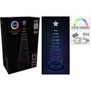 Kerstboom - Vlaggenmast - RGB Licht - 150cm - 154 LED - incl. Frame - Colour Changing