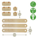 Houten Balanscircuitset, 8dlg.