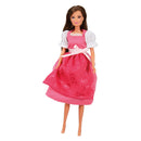 Traditionele Dirndl-jurk voor Modepoppen Pinky - 29cm