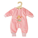 Meisjes Babypop met Velours Romper Prinses Emily - 34cm