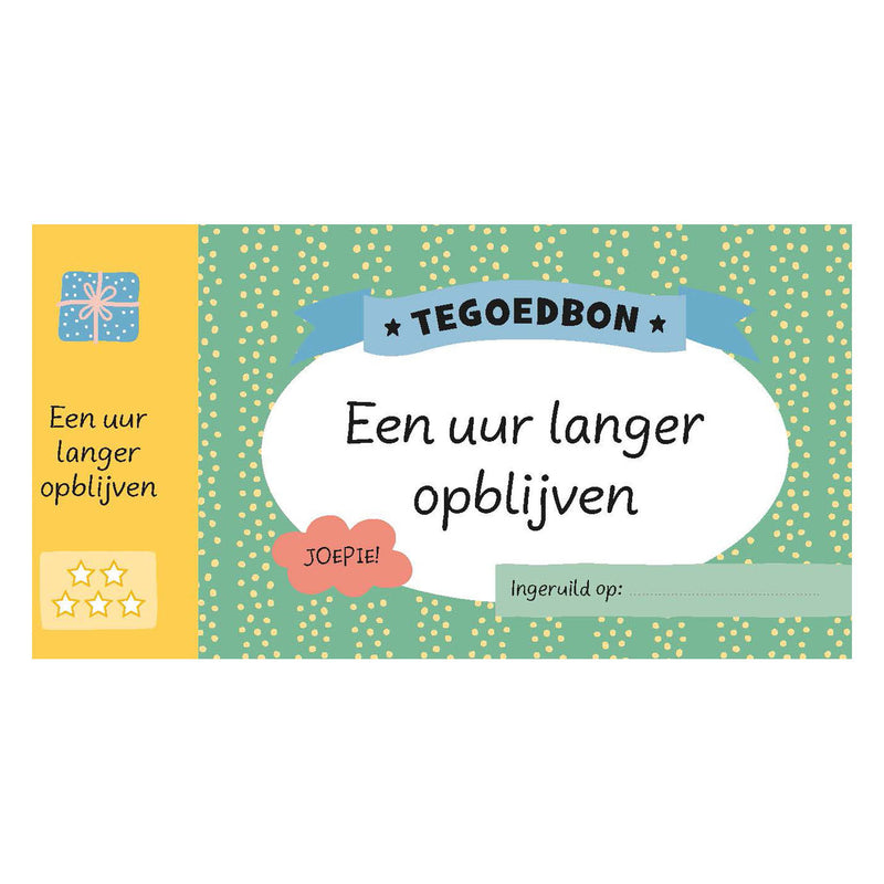 Supercoole Tegoedbonnen om aan je kind te geven