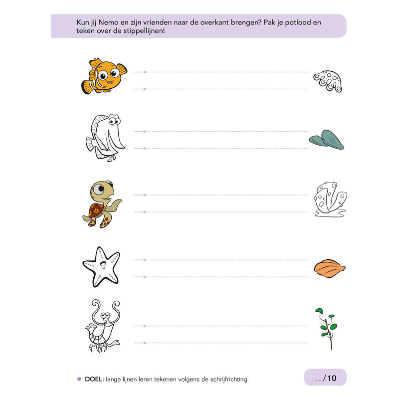 Disney Ik Leer met - Schrijven, Lezen en Tellen (4-5 j.)