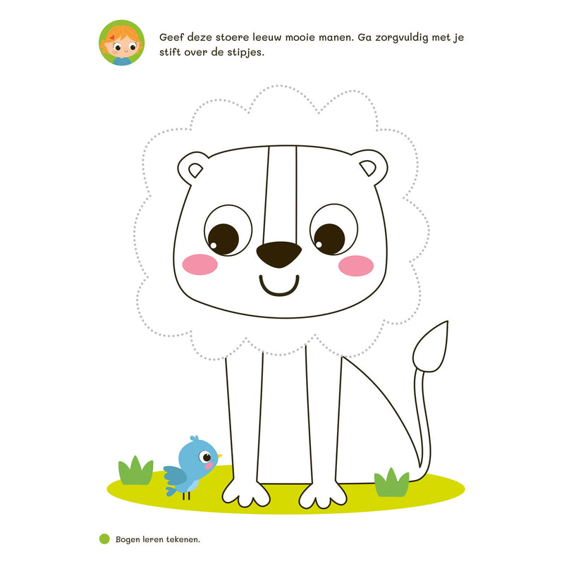 Oefenboek Afwasbaar Papier Eerste Schrijfspelletjes (4-5 j.)