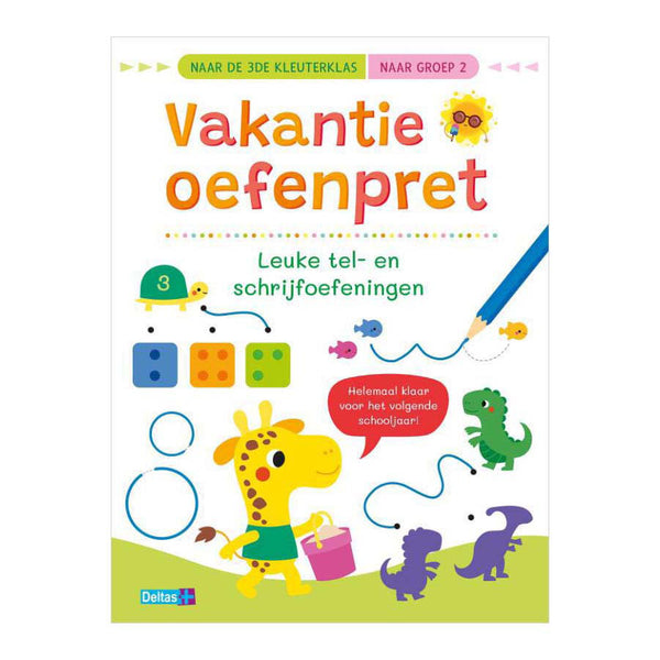 Vakantie Oefenpret Leuke Tel- en Schrijfoefeningen - Naar Groep 2