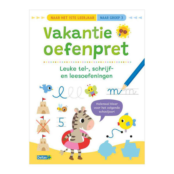 Vakantie Oefenpret Leuke Tel- en Schrijfoefeningen - Naar Groep 3
