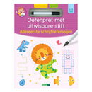 Oefenpret uitwisbare stift - eerste schrijfoefeningen - 4-5 Jaar