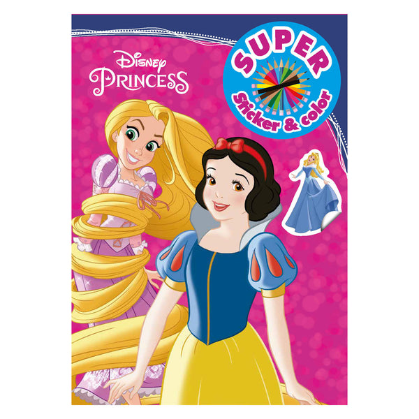 Disney Prinses Sticker & Color Kleurboek