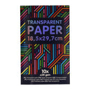 Transparant Papier Gekleurd, 10st.