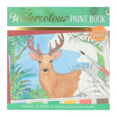 Waterverfkleurblok Volwassenen - Bosdieren - incl Penseel en 6 kleuren waterverf