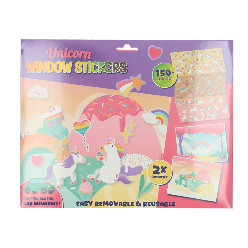 Herbruikbare Eenhoorn Raamstickers, 150st.