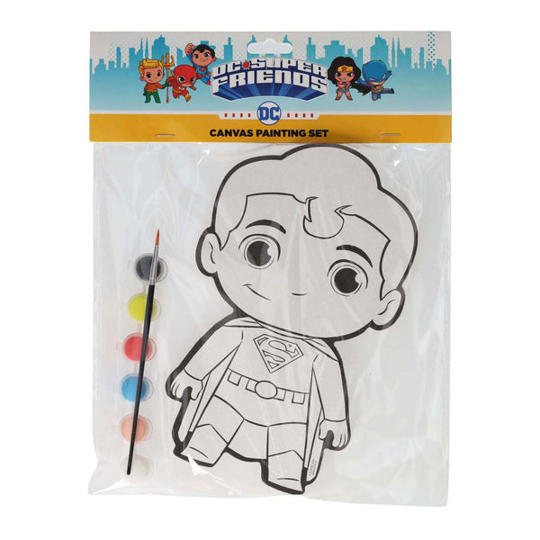 Canvas Schilderen DC Comics - Superman - incl Penseel en 6 kleuren verf