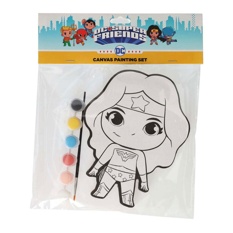 Canvas Schilderen DC Comics - Wonder Woman - incl Penseel en 6 kleuren verf