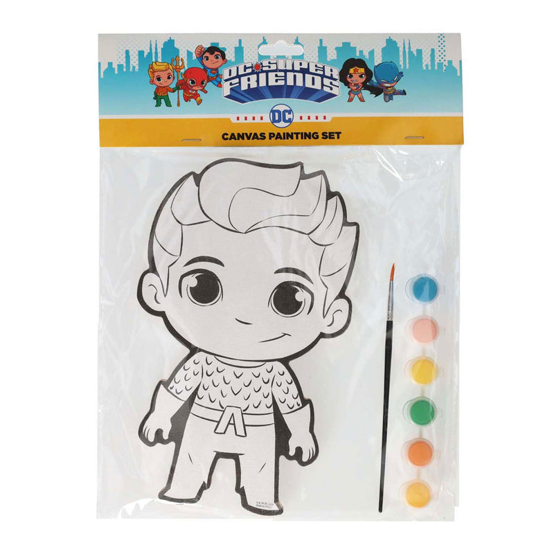 Canvas Schilderen DC Comics - Aquaman - incl Penseel en 6 kleuren verf