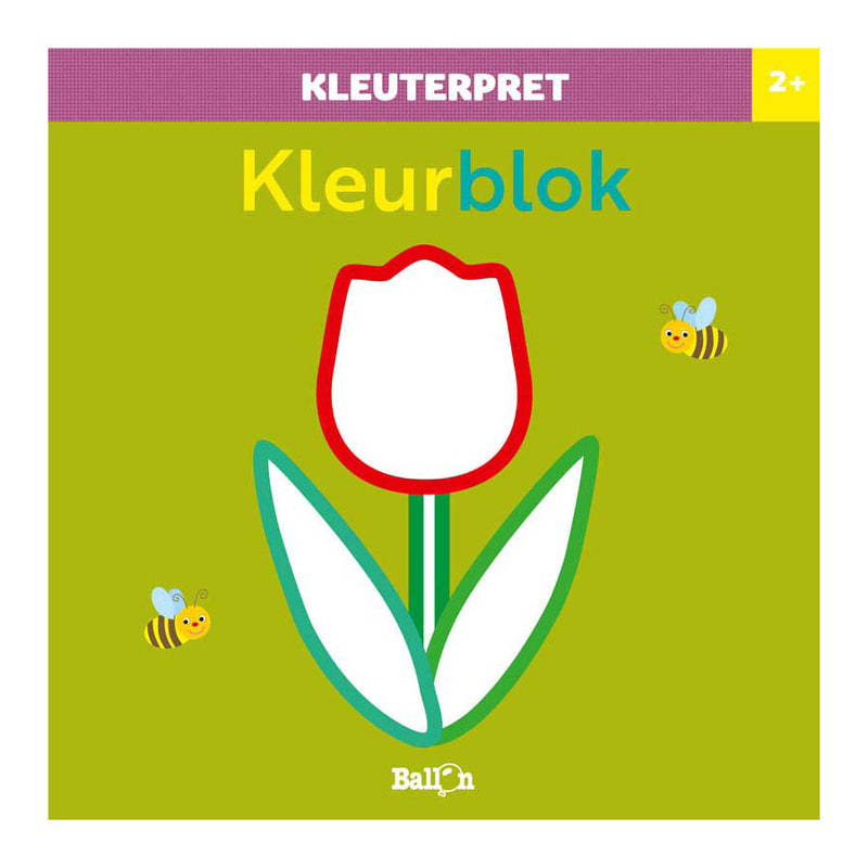Kleuterpret Kleurblok Bloem 2+